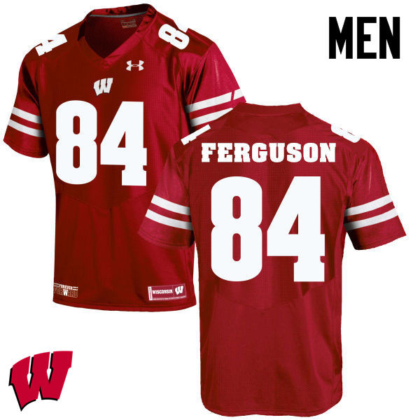 Wisconsin Badgers Men's #84 Jake Ferguson NCAA Under Armour Authentic Red College Stitched Football Jersey RB40K61PB